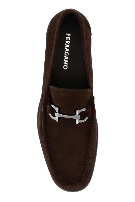  살바토레 페라가모 로퍼 페라가모 브라운 스웨이드 그란디오소 - SALVATORE FERRAGAMO