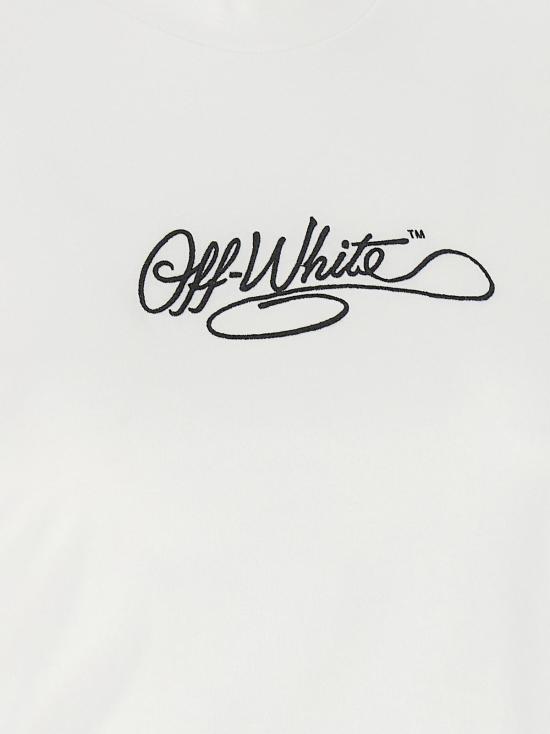  오프화이트 반팔 티셔츠 코튼 티셔츠 화이트 - OFF WHITE