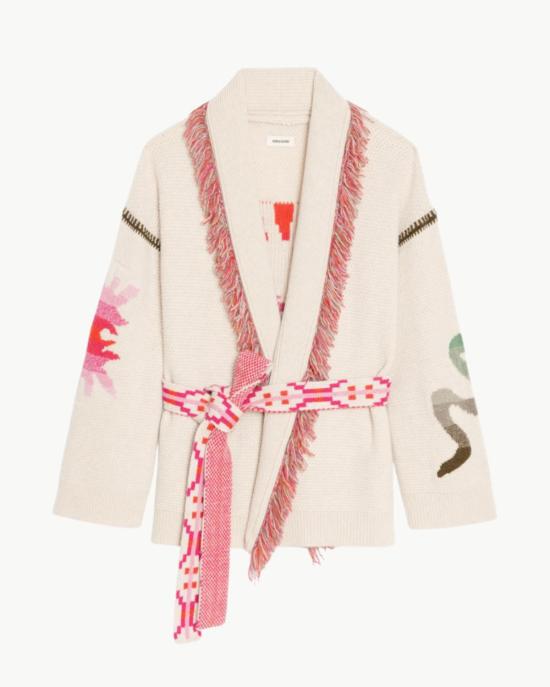  자딕앤볼테르 가디건 Zadig & Voltaire 알파 선셋 카디건 크림