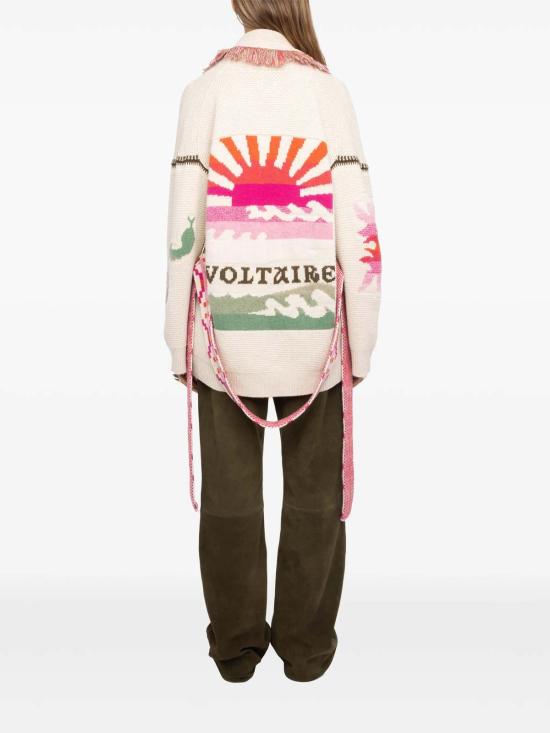  자딕앤볼테르 가디건 Zadig & Voltaire 알파 선셋 카디건 크림 - ZADIG & VOLTAIRE