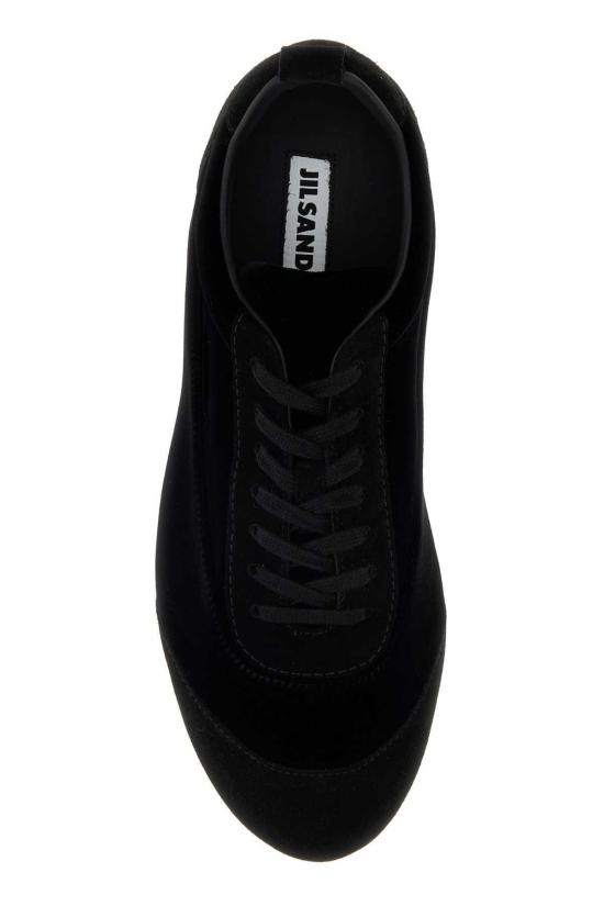  질샌더 스니커즈 질 샌더 블랙 벨벳 앤 스웨이드 에타주 - JIL SANDER