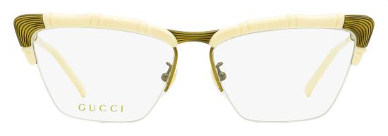  구찌 안경 뱀부 시그니처 GG0660 O 002  58mm 아이보리/앤티크 골드 - GUCCI
