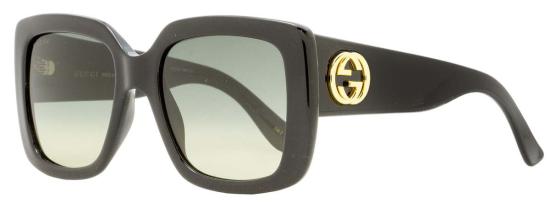  구찌 선글라스 스퀘어 GG0141 SN 001 53mm 선글라스 블랙/골드 - GUCCI