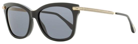  지미추 선글라스 직사각형 선글라스 S 807 IR 55mm 블랙/골드 - JIMMY CHOO