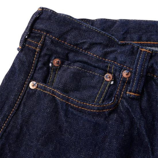  풀카운트 데님 팬츠 Fullcount & Co. 1108 W 슬림 스트레이트 데님 13.7oz 로우 인디고 블루 - FULLCOUNT
