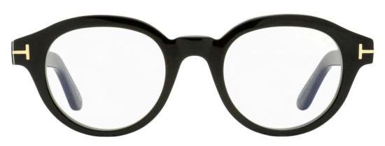  톰포드 안경 블루 블록 오벌 TF6037 B 001 49mm 안경 블랙 - TOMFORD