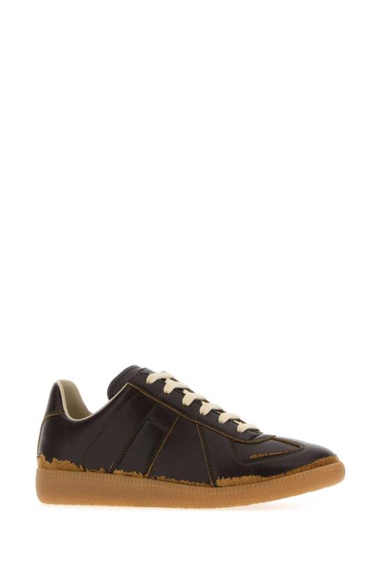  마르지엘라 스니커즈 메종  S58 WS0270 P7414  다크 브라운 카멜 - MAISON MARGIELA
