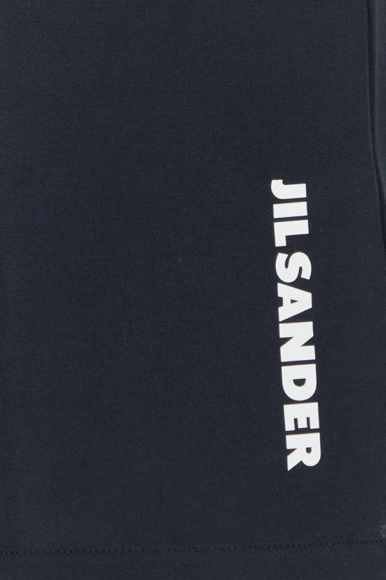  질샌더 긴팔 티셔츠 질 샌더 코튼 티셔츠 미드나잇 블루 - JIL SANDER