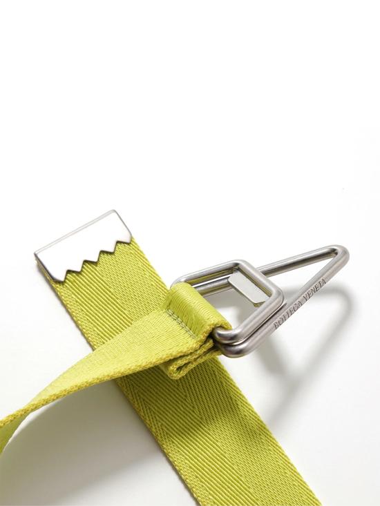  보테가베네타 벨트 보테가 베네타 트라이앵글 로고 나스트로  그린 - BOTTEGA VENETA