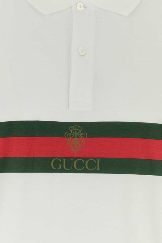  구찌 폴로 티셔츠 코튼 폴로 셔츠 - GUCCI