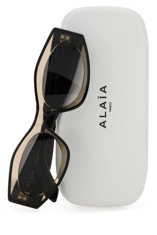  알라이아 선글라스 블랙 아세테이트 선글라스 - ALAIA
