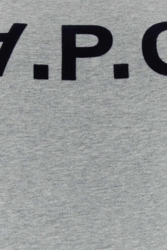  아페쎄 스웨터 A.P.C. 멜란지 그레이 유기농 면 스웨트셔츠 그리치다르나브 - A.P.C.