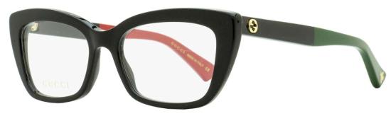  구찌 안경 쁘띠핏 GG0165 온 003 51mm 165  블랙/레드/그린 - GUCCI