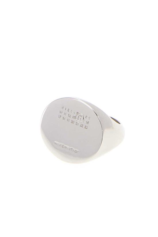  MM6 메종마르지엘라 반지 Mm6 Maison Margiela 실버 메탈 링 Spill Polished Palladio - MM6 MAISON MARGIELA