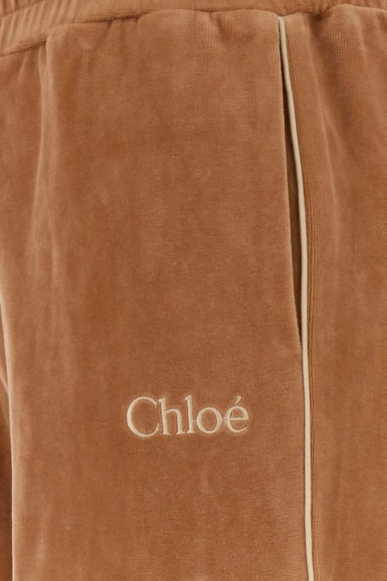  끌로에 트레이닝/조거 팬츠 저지 팬츠 베이지 - CHLOE
