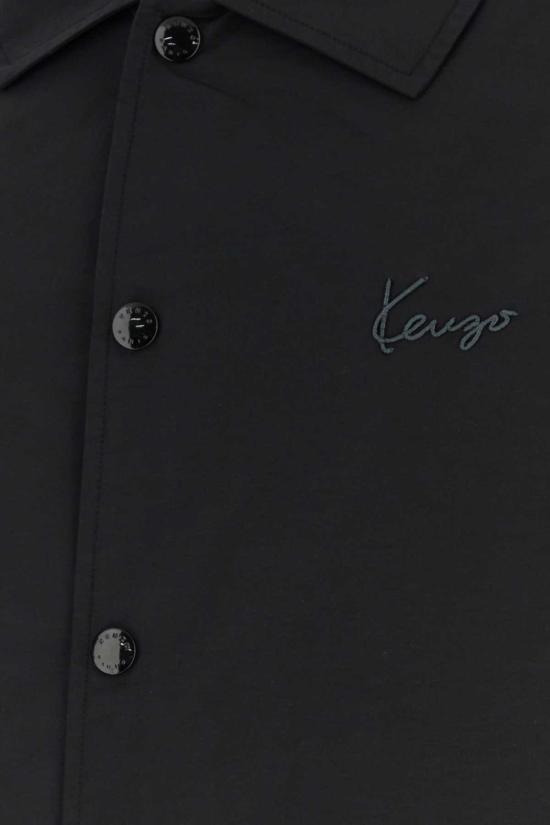  겐조 자켓 켄조 코튼 블렌드 재킷 블랙 - KENZO