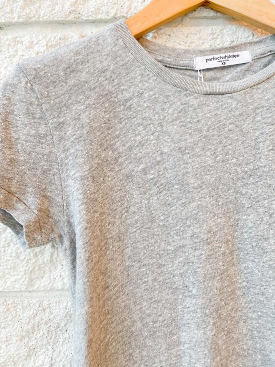  퍼펙트 화이트 티 반팔 티셔츠 퍼펙트화이트티 리사 티 헤더 그레이 - PERFECT WHITE TEE