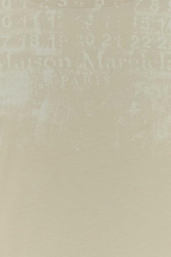  마르지엘라 긴팔 티셔츠 메종  샌드 코튼 티셔츠 (겉감 크림색) - MAISON MARGIELA