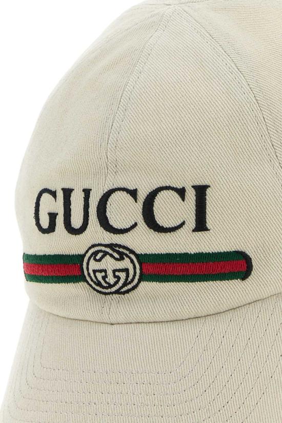  구찌 볼캡 샌드 캔버스 베이스볼 캡 베이지 - GUCCI