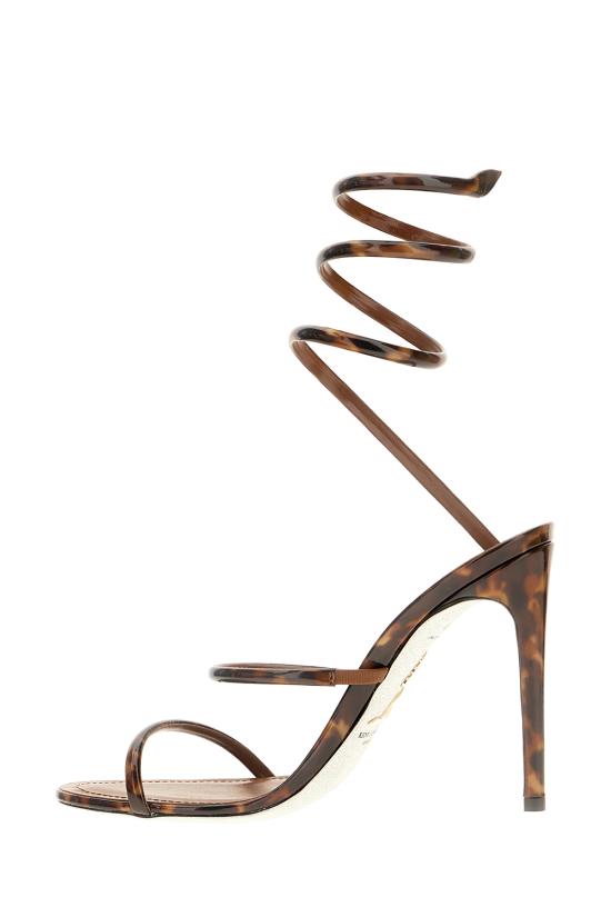 26FW 르네 카오빌라 샌들 C12351105 V0025111 BROWN CAMOUFLAGE PATENT - RENE CAOVILLA