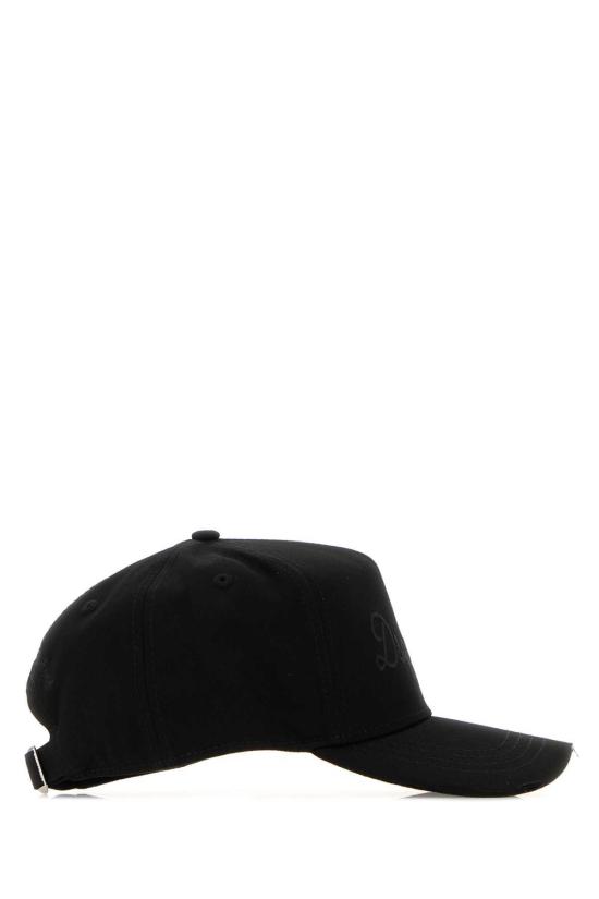  디스퀘어드2 볼캡 Dsquared2 코튼 베이스볼 캡 M436 블랙 - DSQUARED2