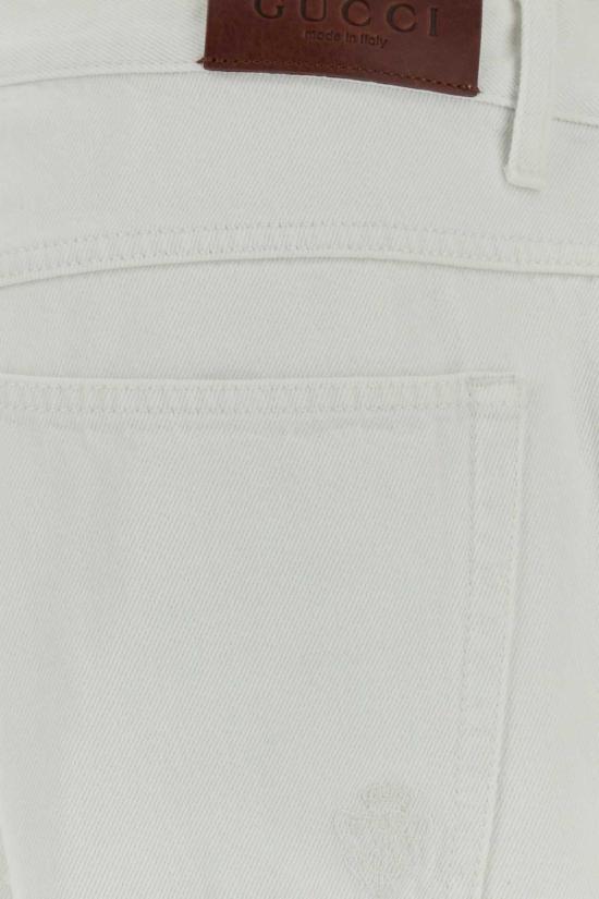  구찌 데님 팬츠 데님 진 화이트 - GUCCI