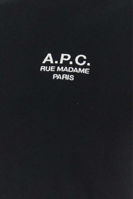  아페쎄 반팔 티셔츠 A.P.C. 블랙 코튼 티셔츠 - A.P.C.