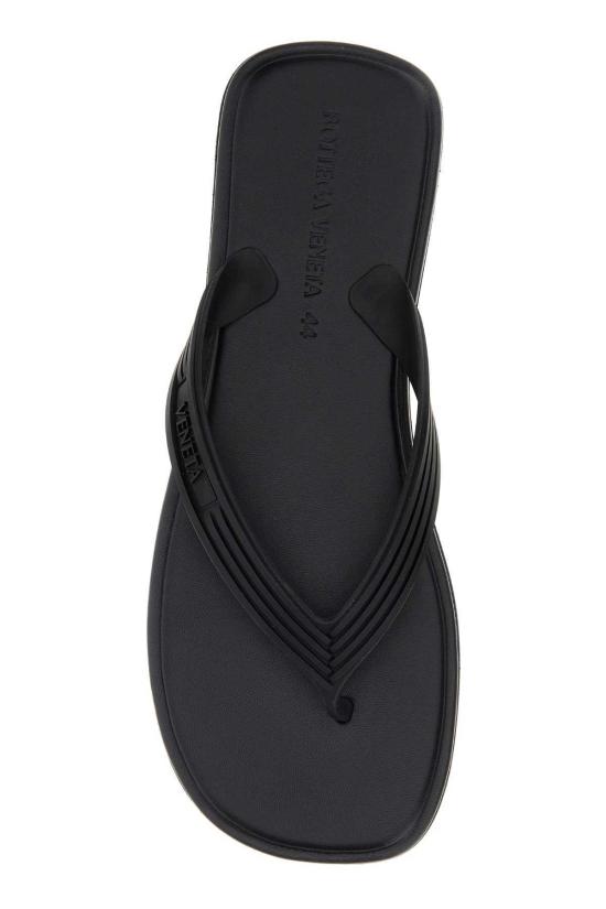  보테가베네타 뮬/슬리퍼 Bottega Veneta Sampieri 끈 슬리퍼 블랙 - BOTTEGA VENETA