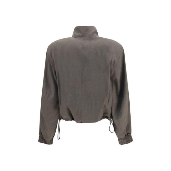 26FW 디 아티코 봄버 자켓 아티코 울 블렌드 봄버 재킷 브라운 - THE ATTICO