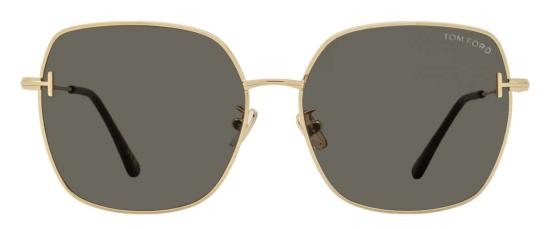  톰포드 선글라스 톰 포드 스퀘어 알트핏 TF1250 K 28 A 59mm FT1250 메탈 선글라스 골드 - TOMFORD