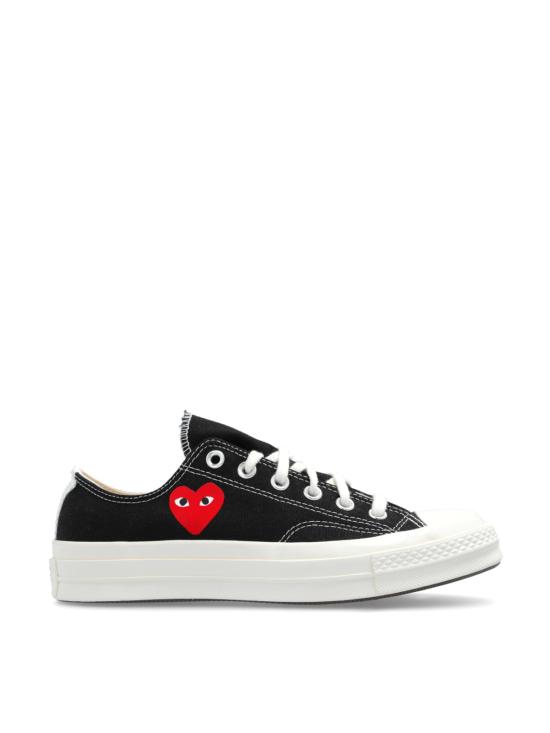  꼼데가르송 스니커즈 플레이 X 컨버스 척 70 옥스  블랙 - COMME DES GARCONS