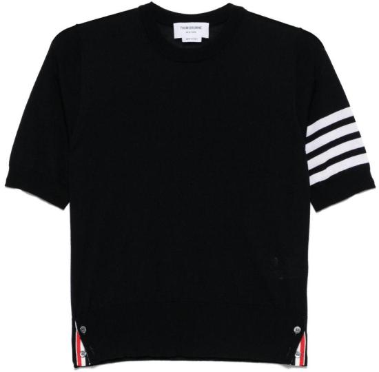 26FW 톰브라운 파인 메리노 울 4바 티셔츠 FKA471BY1014415 NAVY