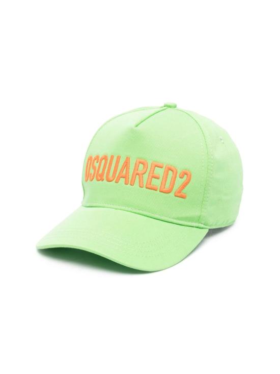  디스퀘어드2 모자 Dsquared2 자수 로고 야구  (녹색) - DSQUARED2