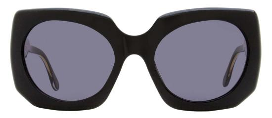  마르니 선글라스 젤리피쉬 레이크 스퀘어 선글라스, 림 56mm, 플라스틱(아세테이트), 블랙