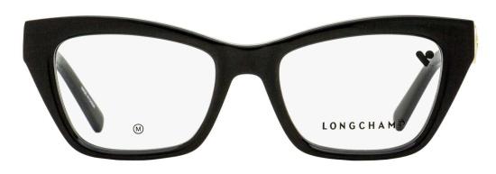 롱샴 안경 아치형 브로우 라인  Lo2762 001 51mm 플라스틱(아세테이트) - LONGCHAMP