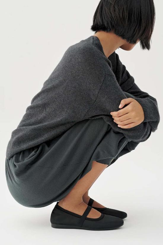  베가본드 플랫 슈즈 바가본드 힐러리 발레 플랫 블랙