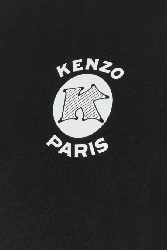  겐조 반팔 티셔츠 코튼 티셔츠 블랙 - KENZO