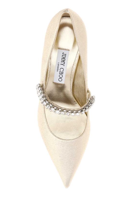  지미추 힐/펌프스 골드 패브릭 빙 펌프스 - JIMMY CHOO