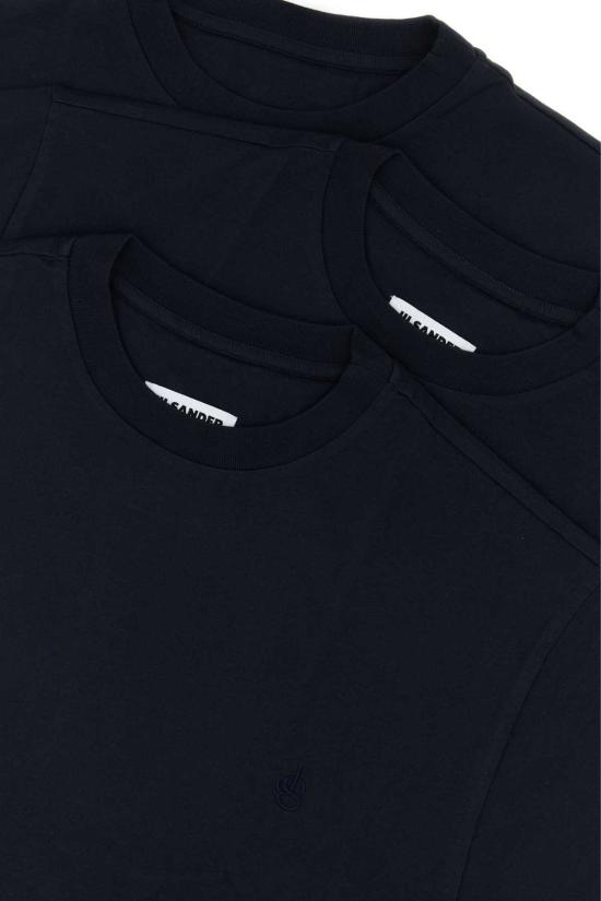 질샌더 긴팔 티셔츠 질 샌더 코튼 티셔츠 세트 미드나잇 블루 - JIL SANDER