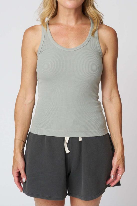  아셀 민소매 티셔츠 애셔 밀라 리브 탱크 - ASHER