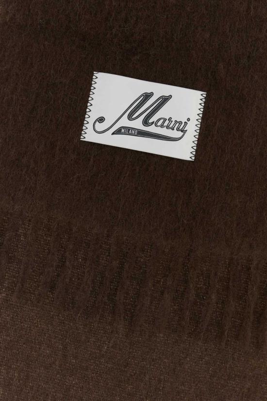  마르니 머플러/스카프 마니 브라운 알파카 혼방 스카프 - MARNI