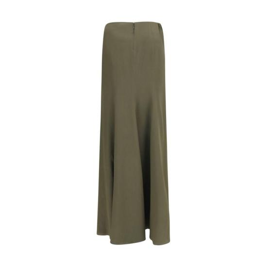 26FW 알렉산더 맥퀸 롱 스커트 투톤 실크 - ALEXANDER MCQUEEN