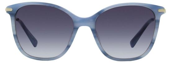  롱샴 선글라스 스퀘어 선글라스 Lo660 S 421 54mm 블루 마블 - LONGCHAMP