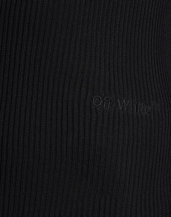 오프화이트 터틀넥 헬베티카 로고  스웨터 블랙 - OFF WHITE