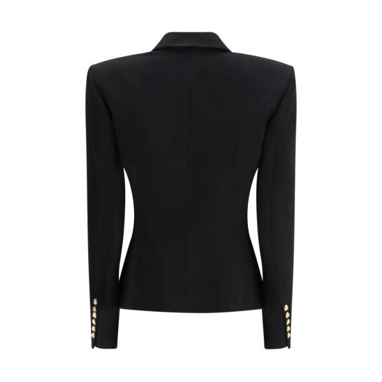 26FW 발망 수트 자켓 울 오비스 아리에스 블레이저 블랙 - BALMAIN