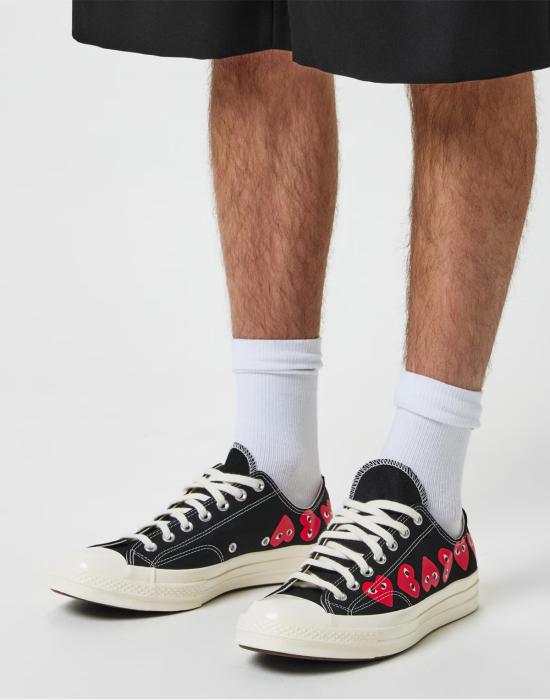  꼼데가르송 스니커즈 Comme Des Garçons 플레이 X 컨버스 척 70 옥스 - COMME DES GARCONS