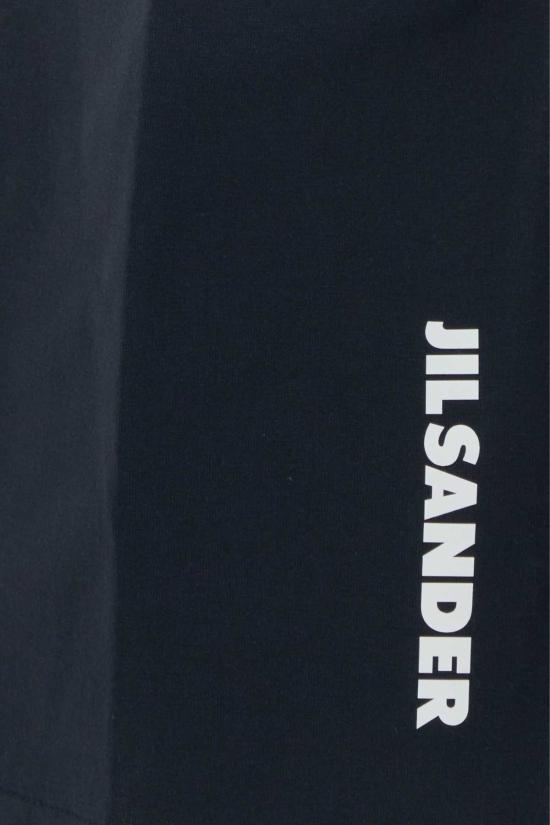  질샌더 긴팔 티셔츠 질 샌더 402 아웃테이셔널 코튼 티셔츠 미드나잇 블루 - JIL SANDER