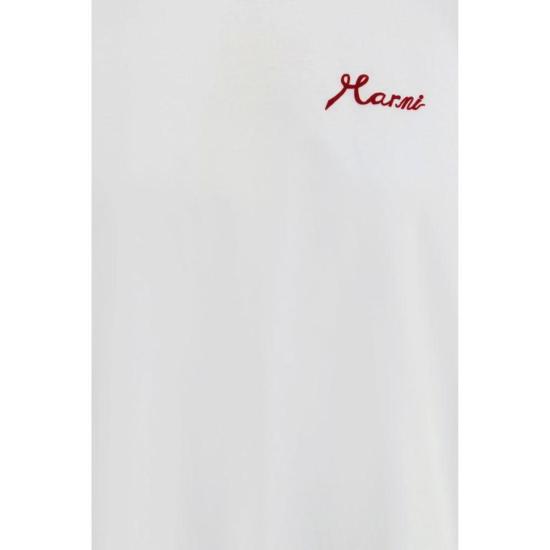 26SS 마르니 반팔 티셔츠 코튼 티셔츠 화이트 - MARNI