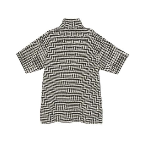  엔지니어드가먼츠 반팔 티셔츠 엔지니어드 가먼츠 SS 지퍼 터틀 CP 가로 니트 자카드 - ENGINEERED GARMENTS