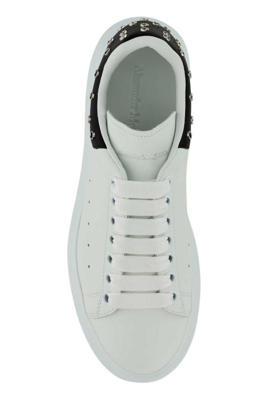  알렉산더 맥퀸 스니커즈 화이트 가죽  (블랙 힐) - ALEXANDER MCQUEEN
